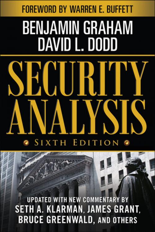 Cover of the book Security Analysis: Sixth Edition, Foreword by Warren Buffett by Benjamin Graham, David Dodd, McGraw-Hill Education