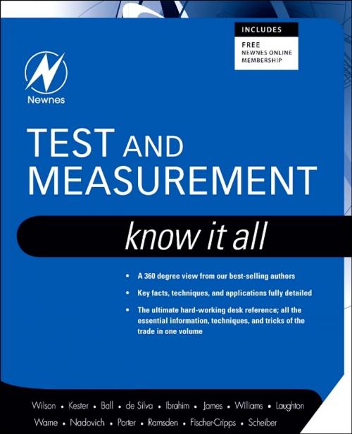 Cover of the book Test and Measurement: Know It All by Jon S. Wilson, Stuart Ball, Creed Huddleston, Edward Ramsden, Dogan Ibrahim, Elsevier Science