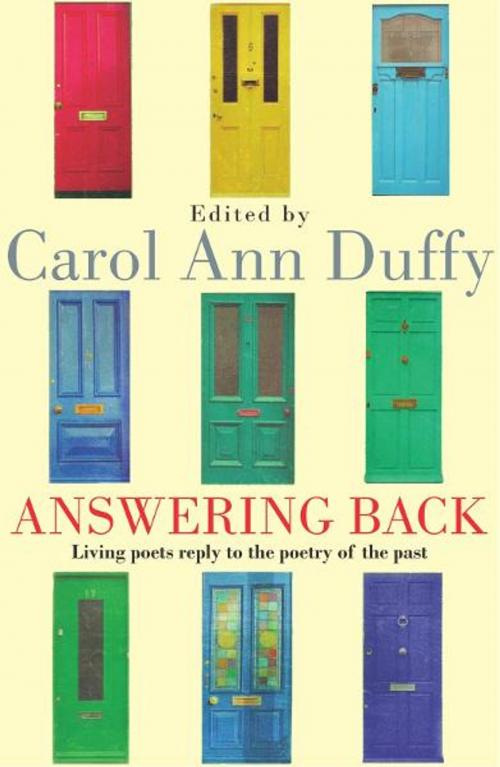 Cover of the book Answering Back by Carol Ann Duffy, Pan Macmillan
