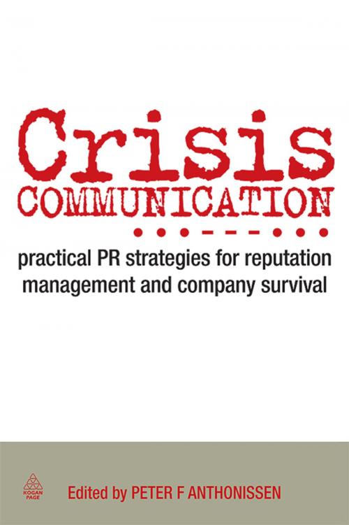 Cover of the book Crisis Communication by Peter Anthonissen, Kogan Page