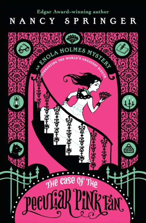 Cover of the book The Case of the Peculiar Pink Fan by Nancy Springer, Penguin Young Readers Group