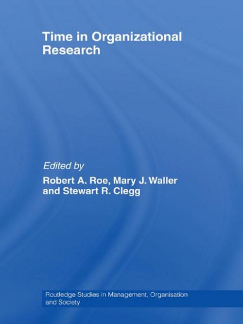 Cover of the book Time in Organizational Research by , Taylor and Francis