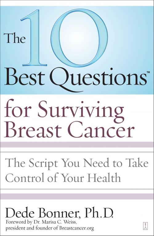 Cover of the book The 10 Best Questions for Surviving Breast Cancer by Dede Bonner, Ph.D., Atria Books