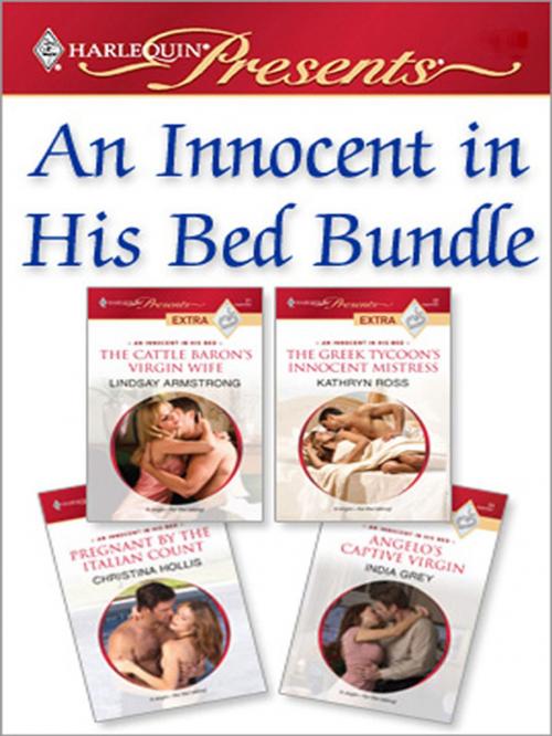 Cover of the book An Innocent In His Bed Bundle by Lindsay Armstrong, Kathryn Ross, Christina Hollis, India Grey, Harlequin