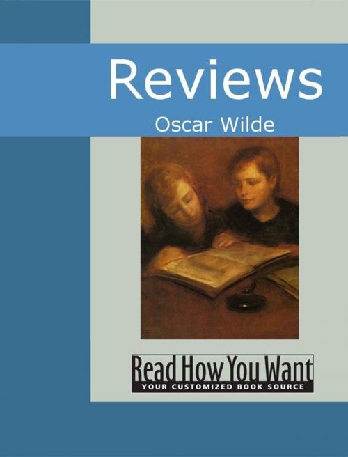 Cover of the book Reviews by Wilde, Oscar, ReadHowYouWant