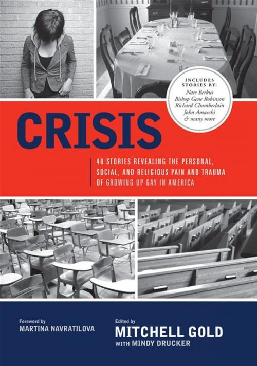 Cover of the book Crisis: 40 Stories Revealing The Personal, Social, And Religious Pain And Trauma Of Growing Up Gay In America by Mitchell Gold, Mindy Drucker Gold, Greenleaf Book Group