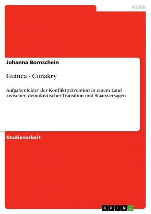 Cover of the book Guinea - Conakry by Johanna Bornschein, GRIN Verlag