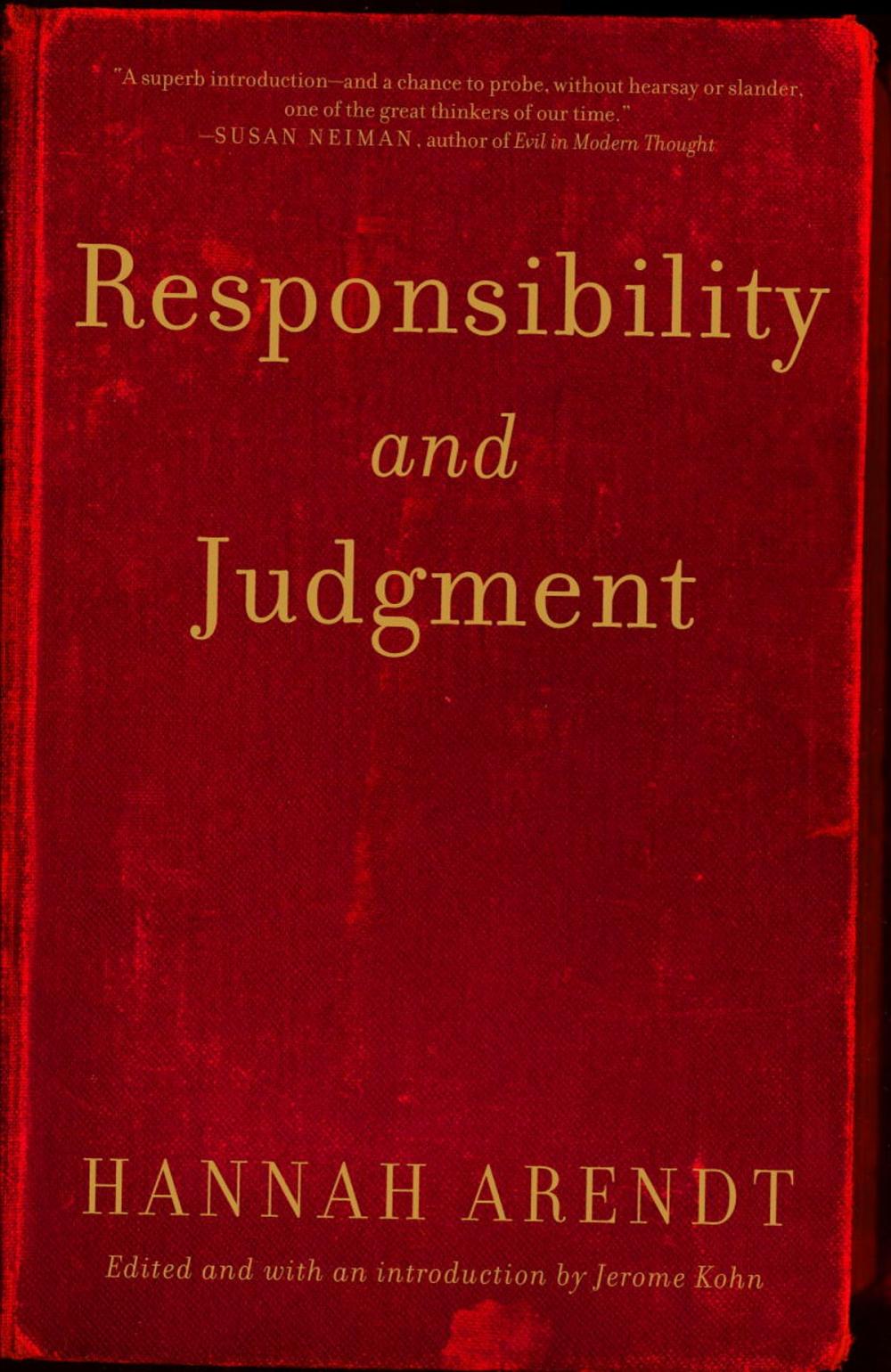 Big bigCover of Responsibility and Judgment