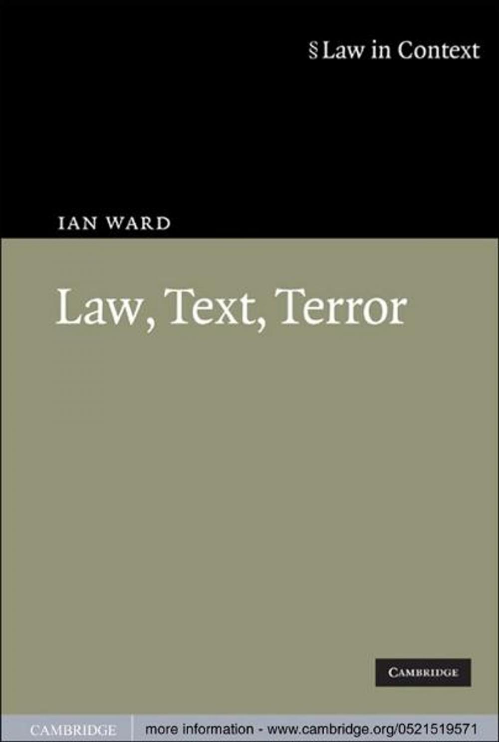 Big bigCover of Law, Text, Terror