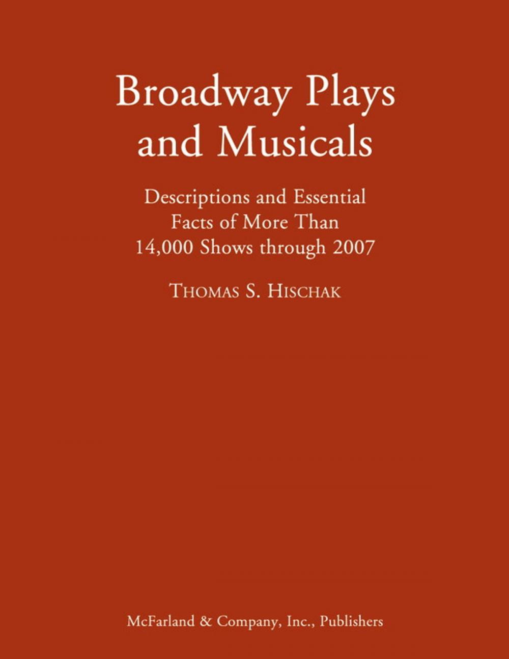 Big bigCover of Broadway Plays and Musicals