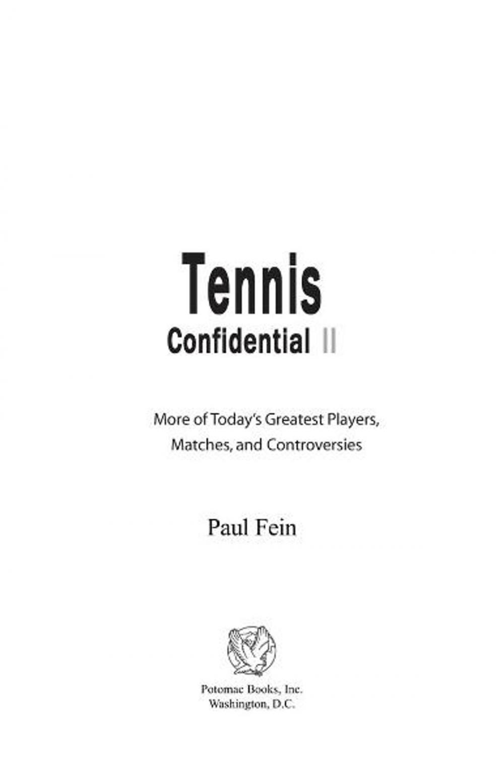 Big bigCover of Tennis Confidential II