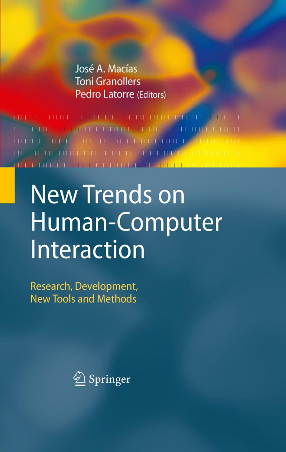 Big bigCover of New Trends on Human-Computer Interaction