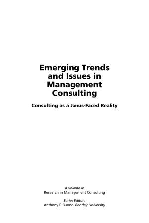 Cover of the book Emerging Trends and Issues in Management Consulting by Franncois Hollande