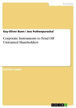 Cover of the book Corporate Instruments to Fend Off Unwanted Shareholders by Rob Nijmeijer