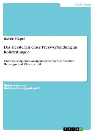 Cover of the book Das Herstellen einer Pressverbindung an Rohrleitungen by Melanie List
