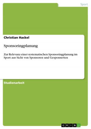 Cover of the book Sponsoringplanung by Daniel Börner