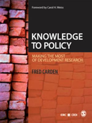 Cover of the book Knowledge to Policy by Professor Barry Smart