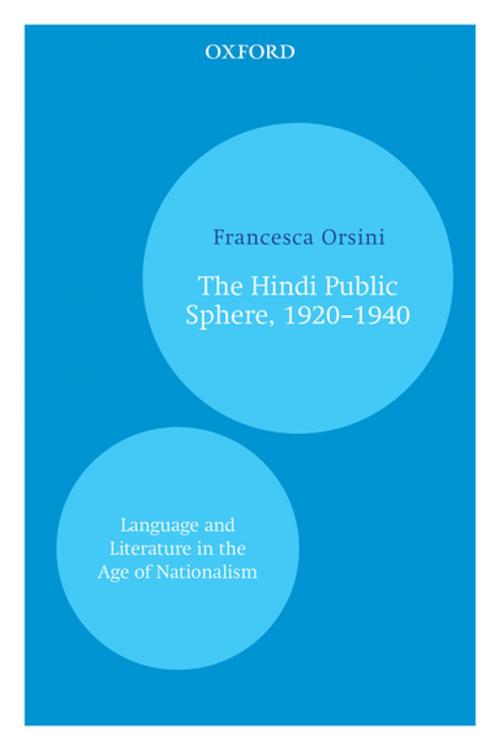 Cover of the book The Hindi Public Sphere 1920–1940 by Francesca Orsini, OUP India