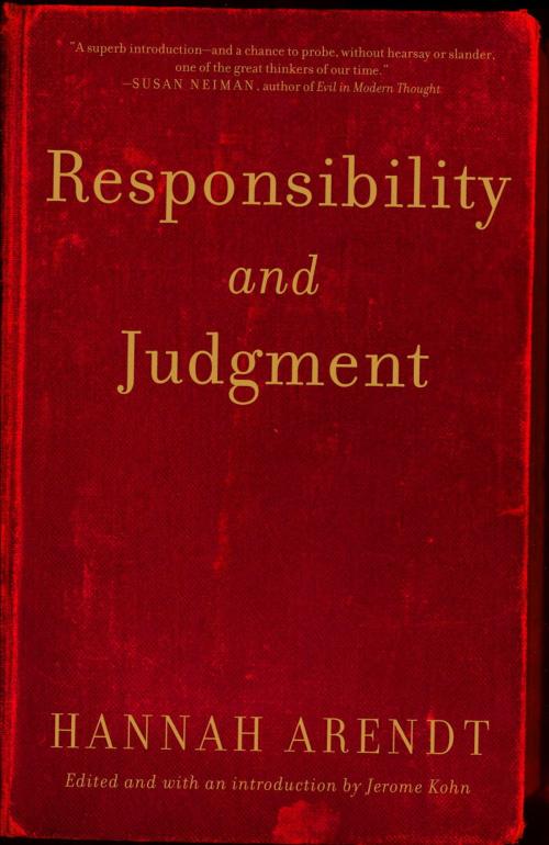 Cover of the book Responsibility and Judgment by Hannah Arendt, Knopf Doubleday Publishing Group