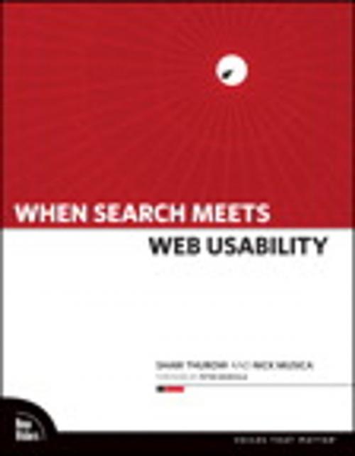 Cover of the book When Search Meets Web Usability by Shari Thurow, Nick Musica, Pearson Education