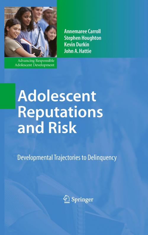 Cover of the book Adolescent Reputations and Risk by Stephen Houghton, Annemaree Carroll, Kevin Durkin, John A. Hattie, Springer New York