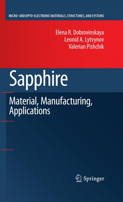 Cover of the book Sapphire by Elena R. Dobrovinskaya, Leonid A. Lytvynov, Valerian Pishchik, Springer US