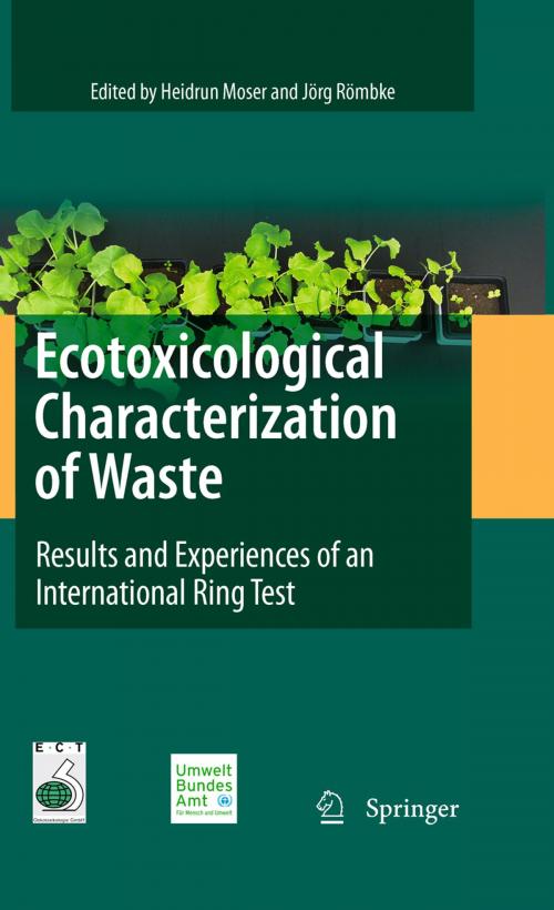 Cover of the book Ecotoxicological Characterization of Waste by , Springer New York