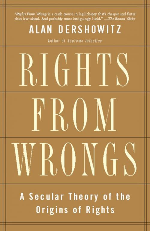 Cover of the book Rights from Wrongs by Alan M. Dershowitz, Basic Books