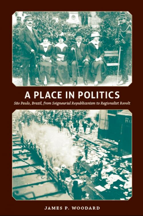 Cover of the book A Place in Politics by James P. Woodard, Duke University Press