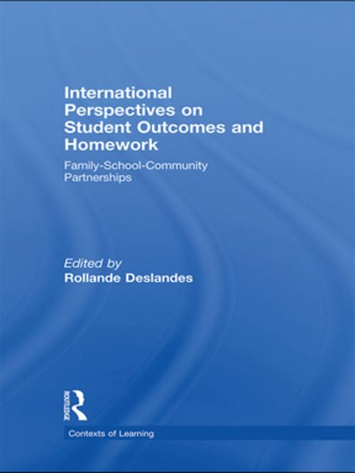 Cover of the book International Perspectives on Student Outcomes and Homework by , Taylor and Francis