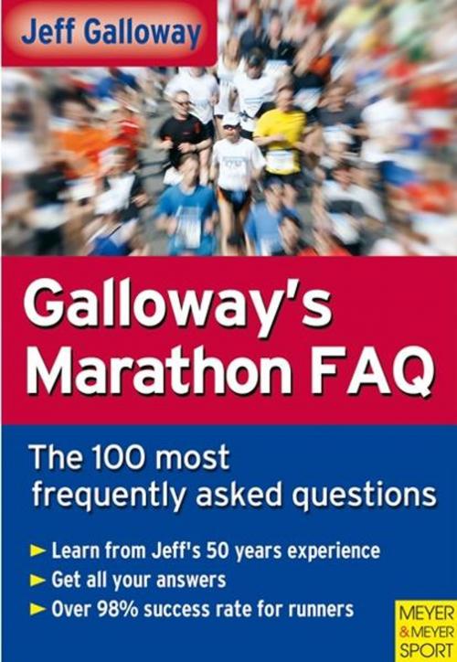 Cover of the book Galloway's Marathon FAQ by Jeff Galloway, Cardinal Publishers Group