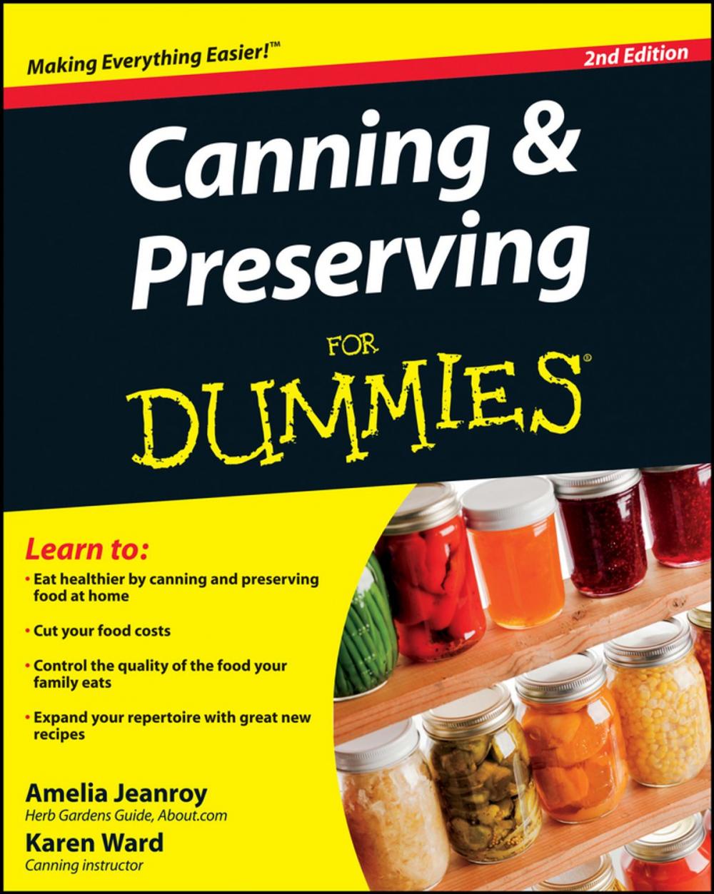 Big bigCover of Canning and Preserving For Dummies