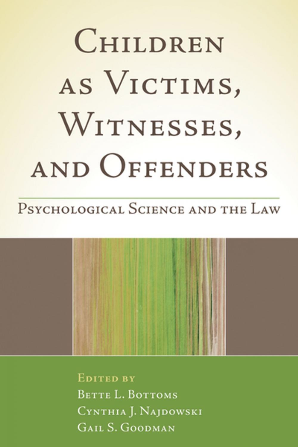 Big bigCover of Children as Victims, Witnesses, and Offenders
