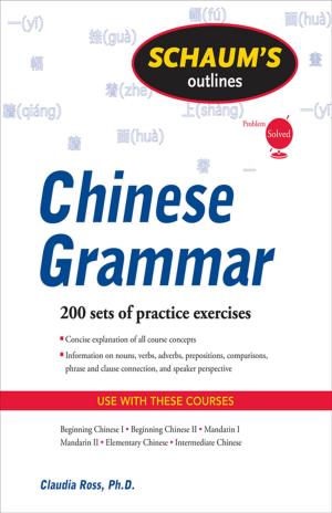 Cover of the book Schaum's Outline of Chinese Grammar by Lawerence Cahalin, William DeTurk
