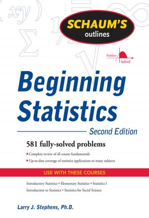 Cover of the book Schaum's Outline of Beginning Statistics, Second Edition by Christopher Bruhn