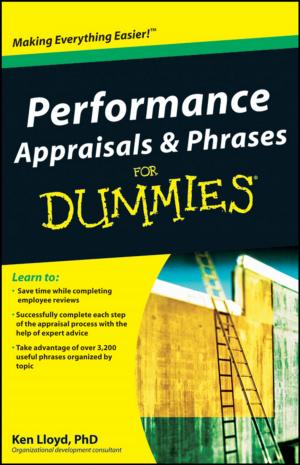 Cover of the book Performance Appraisals and Phrases For Dummies by Richard Lee