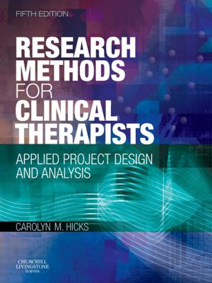 Cover of the book Research Methods for Clinical Therapists by Paul Coulthard, Keith Horner, Philip Sloan, Elizabeth D. Theaker