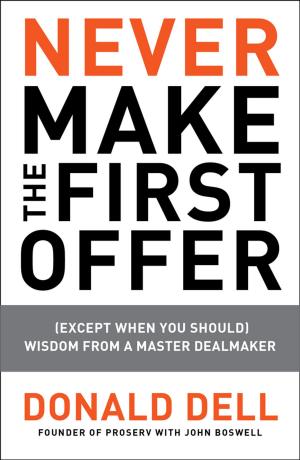 Cover of the book Never Make the First Offer by E.J. Copperman