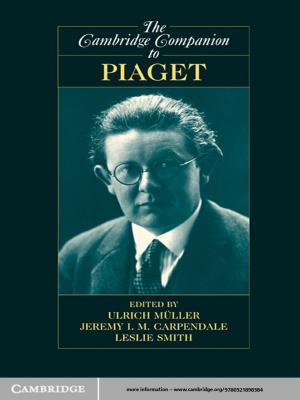 Cover of the book The Cambridge Companion to Piaget by Rodrick P. Hart