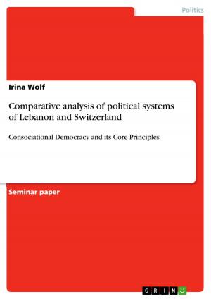 Cover of the book Comparative analysis of political systems of Lebanon and Switzerland by Jane Vetter