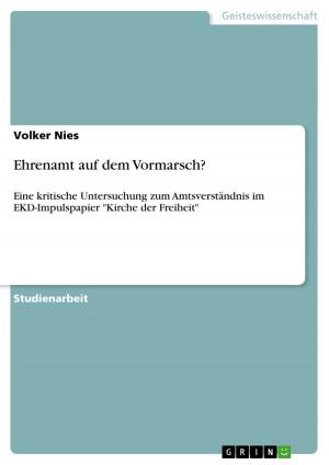 Cover of the book Ehrenamt auf dem Vormarsch? by Thorsten Ruppel