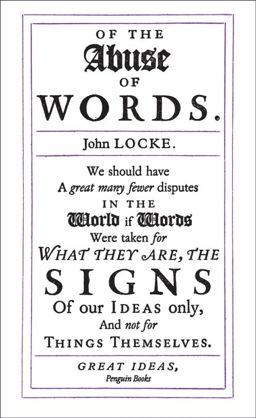 Cover of the book Of the Abuse of Words by John Locke, Penguin Books Ltd