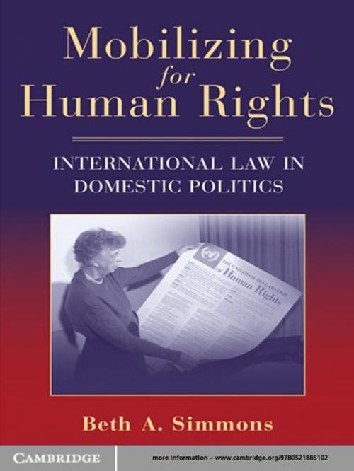 Cover of the book Mobilizing for Human Rights by Beth A. Simmons, Cambridge University Press