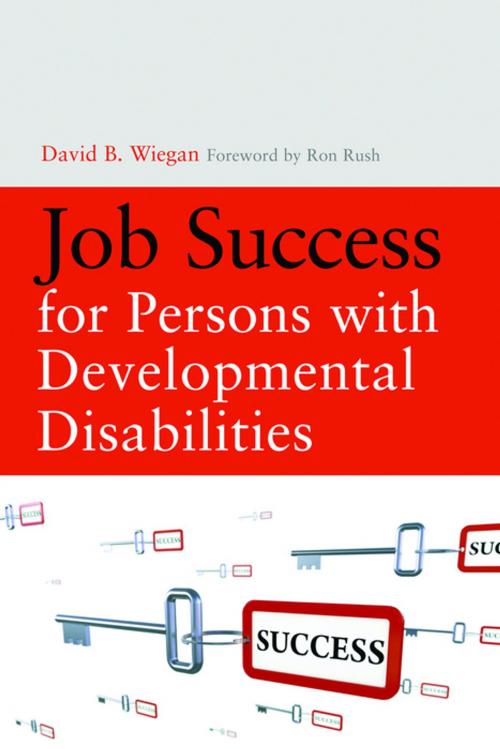 Cover of the book Job Success for Persons with Developmental Disabilities by David Wiegan, Jessica Kingsley Publishers