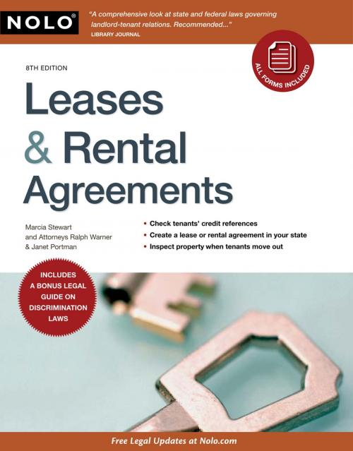Cover of the book Leases & Rental Agreements by Marcia Stewart, Ralph Warner, Janet Portman, NOLO