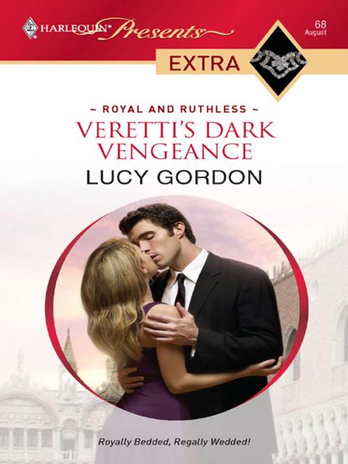 Cover of the book Veretti's Dark Vengeance by Lucy Gordon, Harlequin