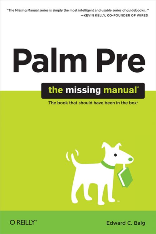 Cover of the book Palm Pre: The Missing Manual by Ed Baig, O'Reilly Media