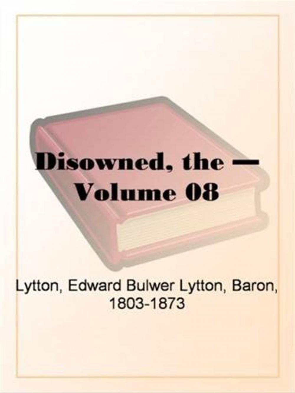 Big bigCover of The Disowned, Volume 8.