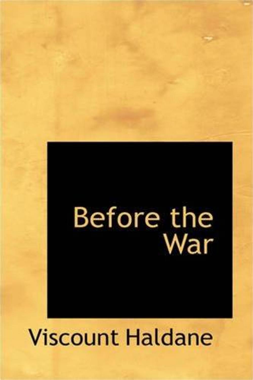 Big bigCover of Before The War