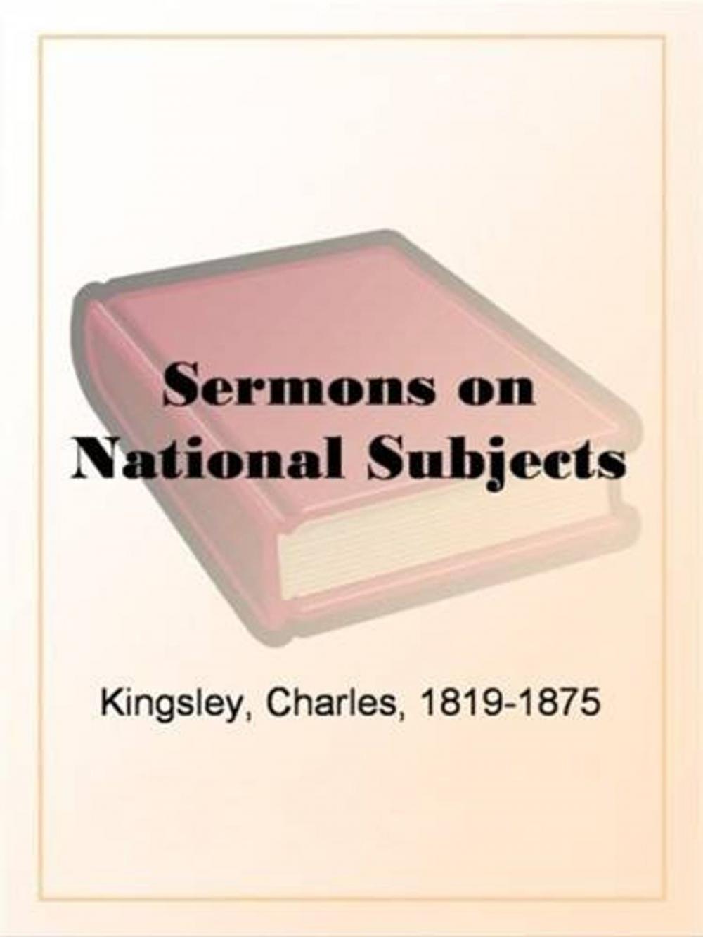 Big bigCover of Sermons On National Subjects